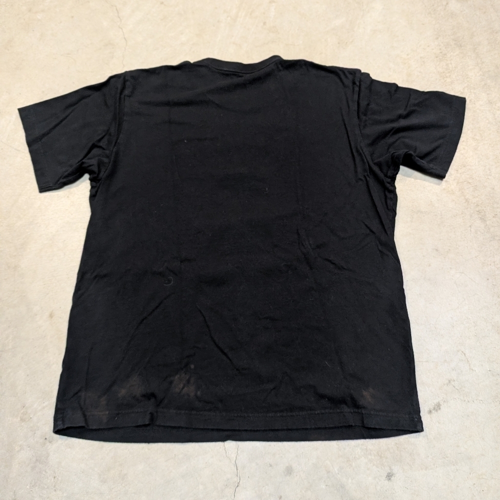Uniqlo Jeff Koons Rabbit Shirt Black Men's L Flaws Short Sleeve - Picture 4 of 8
